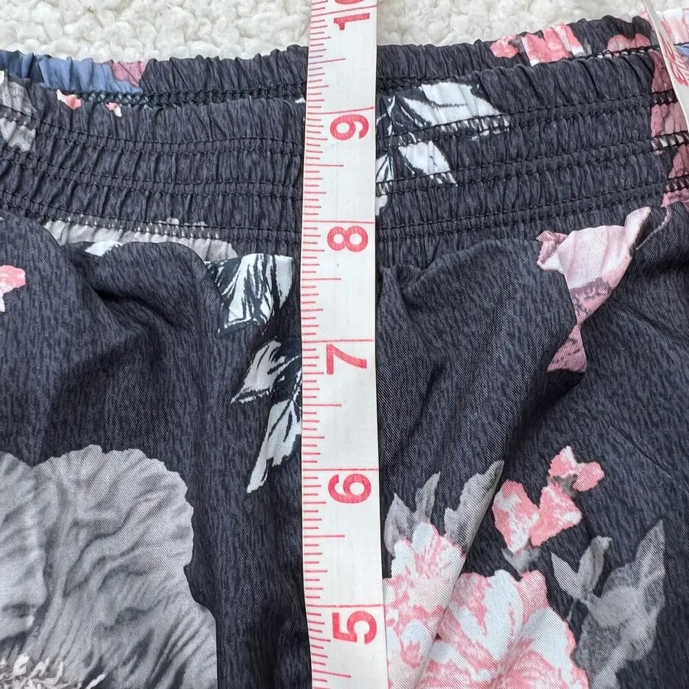 Old Navy Active Black Floral Running Shorts XL Girls 14